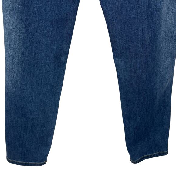 Judy Blue SZ 11/30 Relaxed Fit Jeans Mid-Rise Stretch Zip-Fly Whiskered Blue - Picture 6 of 12